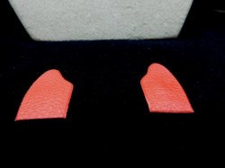 REMCO LIBBY LITTLECHAP RED GLOVES PAIR FROM PLAID OUTFIT 1963
